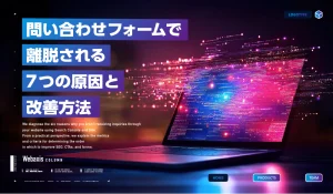 問い合わせフォームの入力開始から送信完了までの離脱地点を分析するWeb担当者