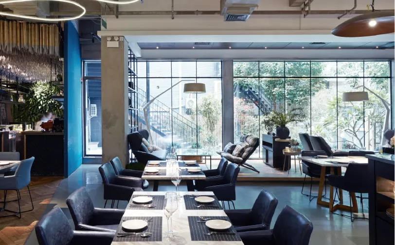 レストランの内装