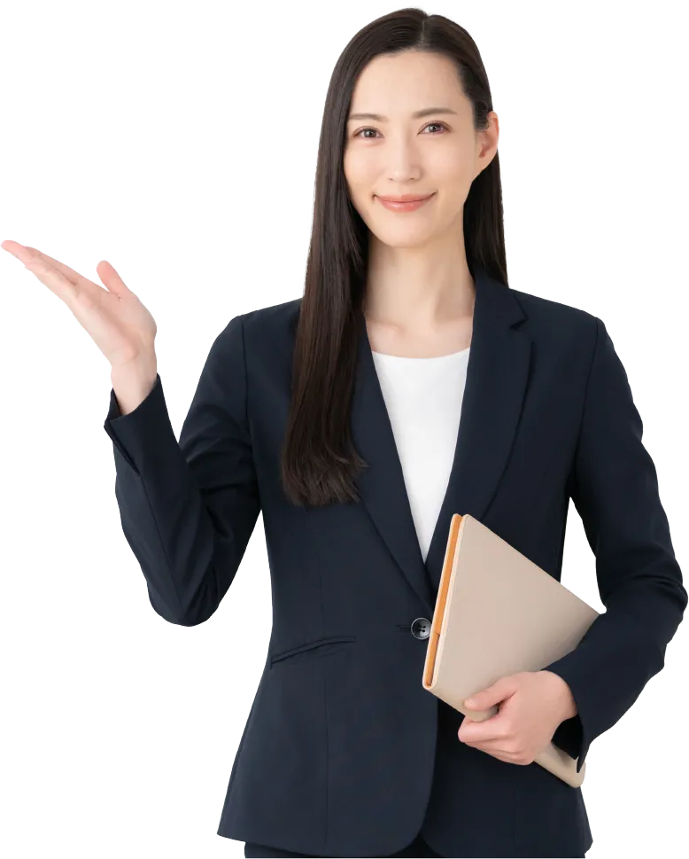 はじめて依頼する動画制作で失敗しないためのポイントを説明をする女性