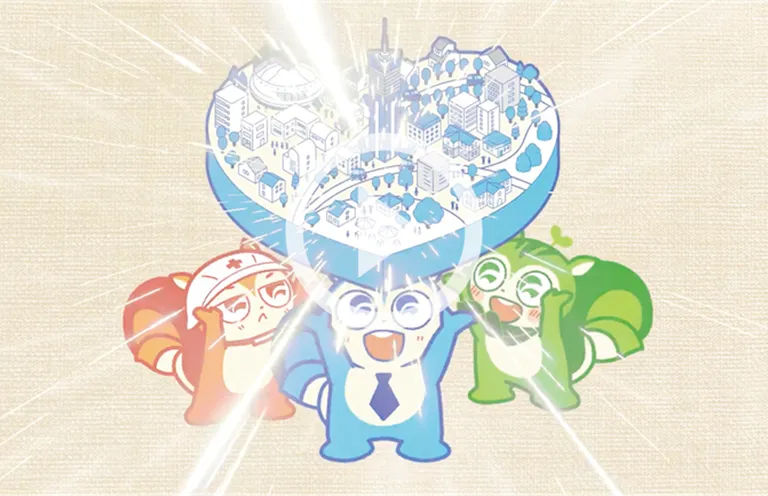 アニメーション動画制作事例 創業70周年施策の一環として制作した、キャラクター紹介ムービー